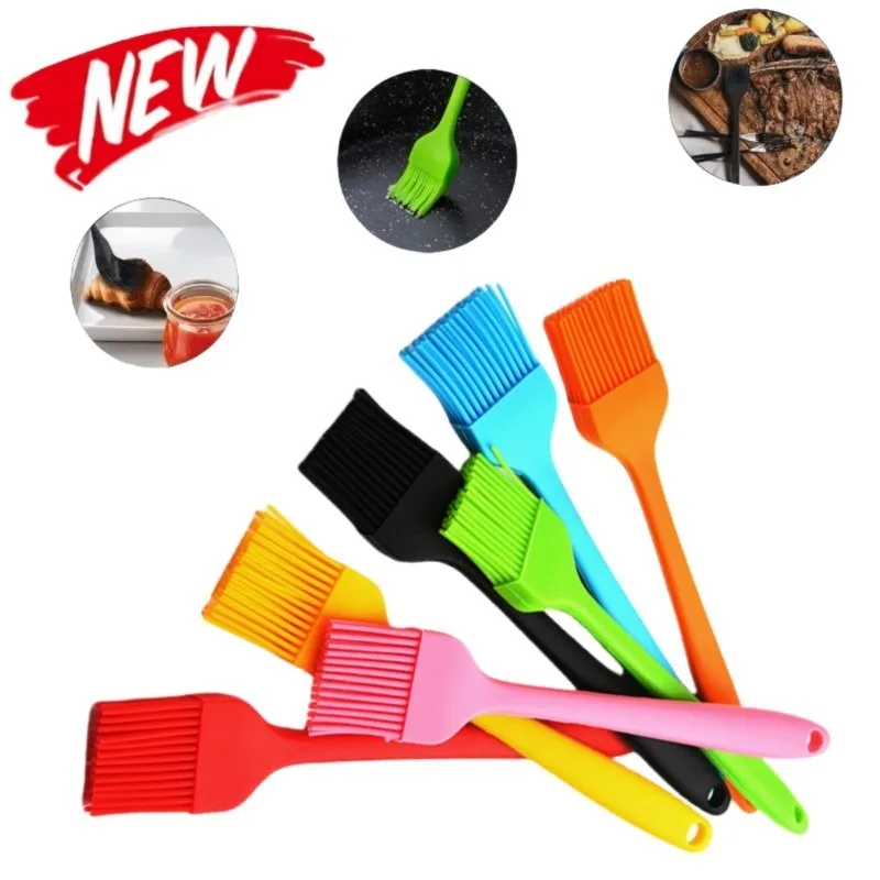 Kitchen Baking Utensils - Sikat barbeque silikon tahan panas, sikat