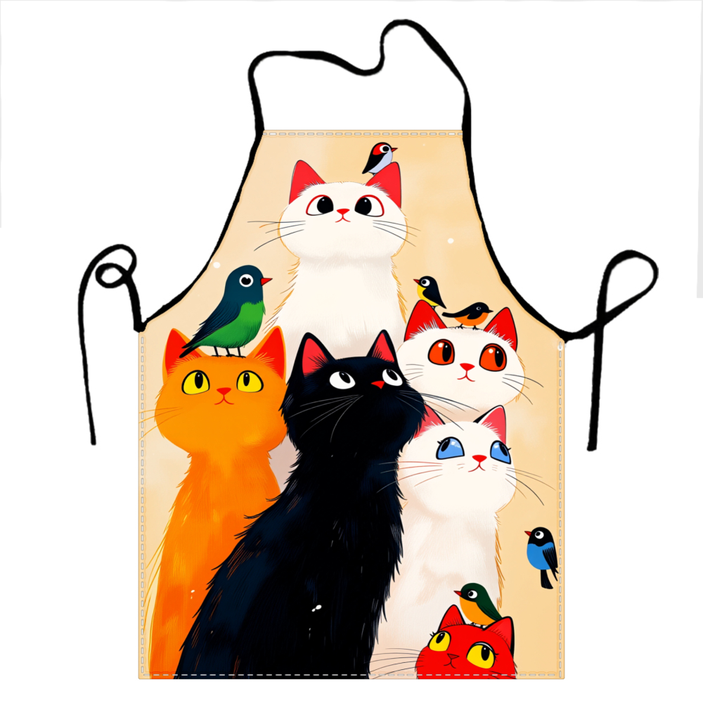 Kitchen Baking Gift Ideas - Celemek Kucing dan Burung Lucu untuk