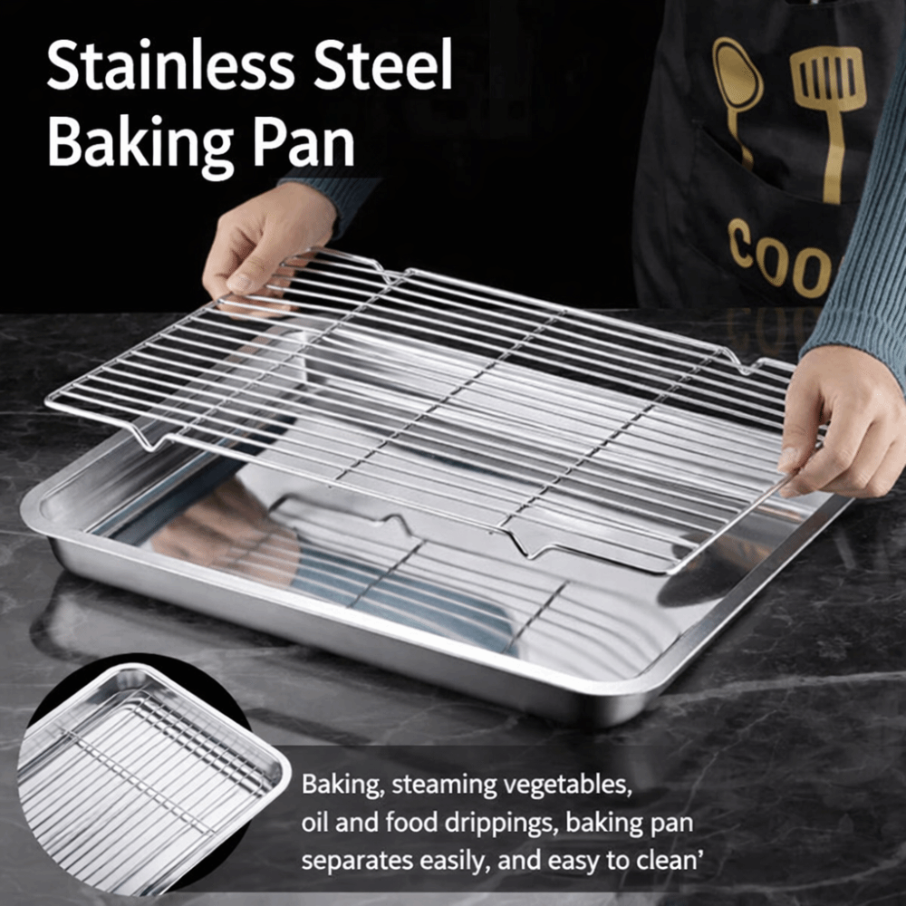 Kitchen Baking Rack - Loyang Panggang Anti Lengket Portable dari