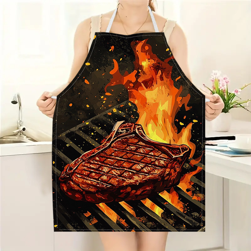 Kitchen Baking Gift Ideas - 1 Buah Celemek Steak BBQ dengan