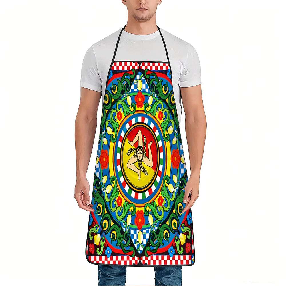 1 Buah Celemek Bertema Sisilia - Kitchen Baking Gift Ideas ulasan dan harga