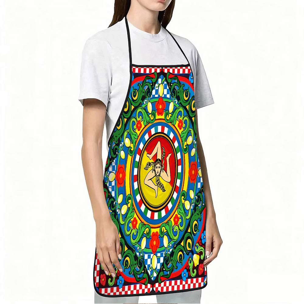 1 Buah Celemek Bertema Sisilia - Kitchen Baking Gift Ideas ulasan dan harga