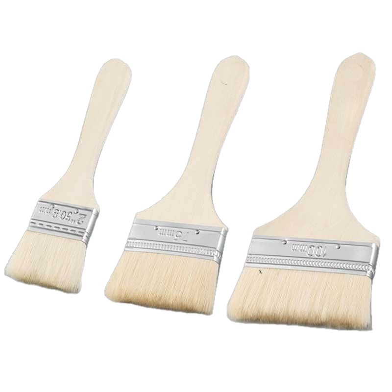 Sikat Wol Gagang Kayu Bulu Lem - Kitchen Baking Utensils ulasan dan harga