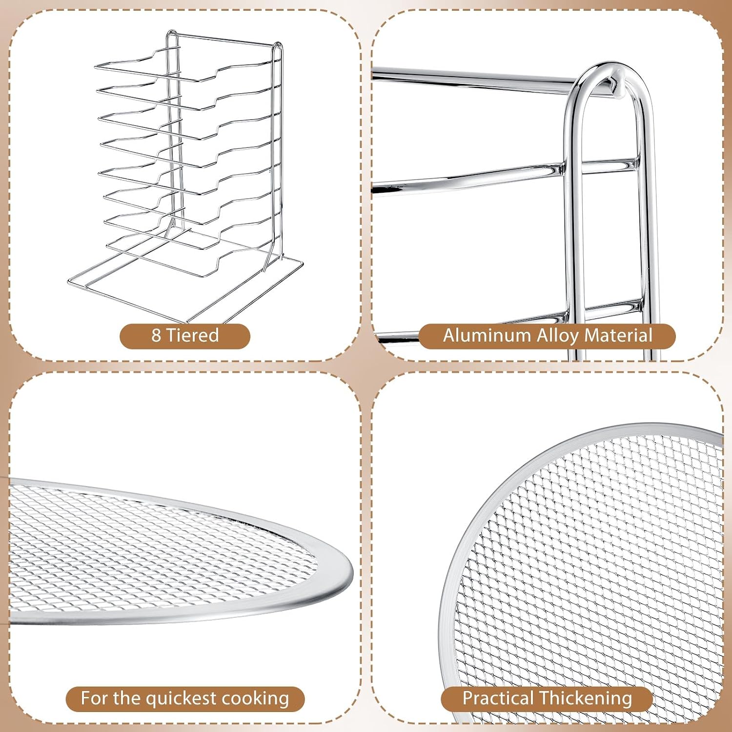 Rak Pizza 8 Tingkat Dengan 8 L - Kitchen Baking Rack ulasan dan harga