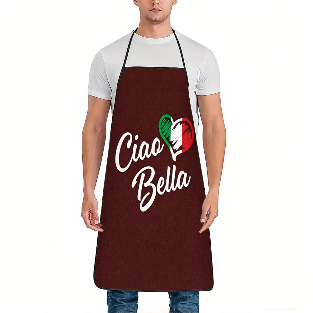 1 Buah Apron Bertema Italia ya - Kitchen Baking Gift Ideas ulasan dan harga