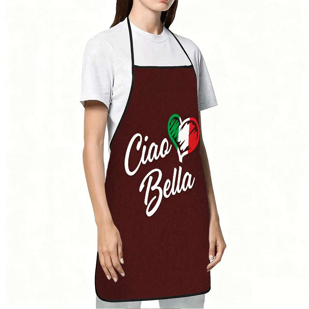 1 Buah Apron Bertema Italia ya - Kitchen Baking Gift Ideas ulasan dan harga