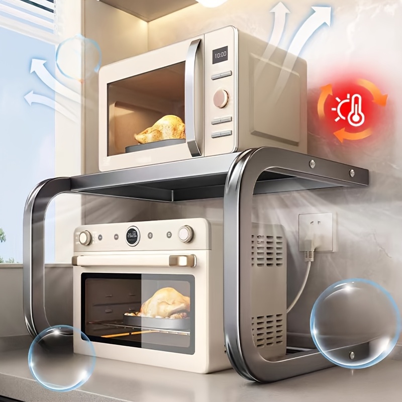 Rak Microwave Logam 2 Tingkat  - Kitchen Baking Rack ulasan dan harga