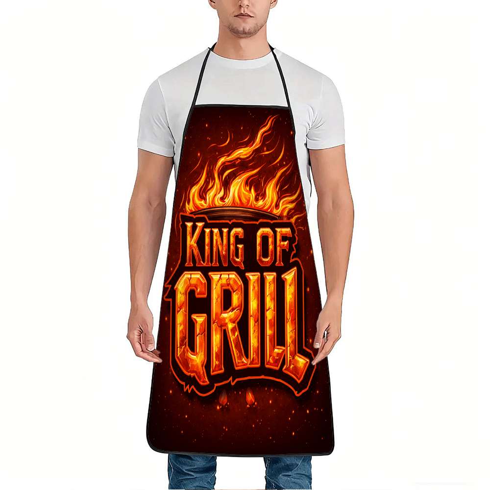 1 Buah Celemek Bbq King, Celem - Kitchen Baking Gift Ideas ulasan dan harga
