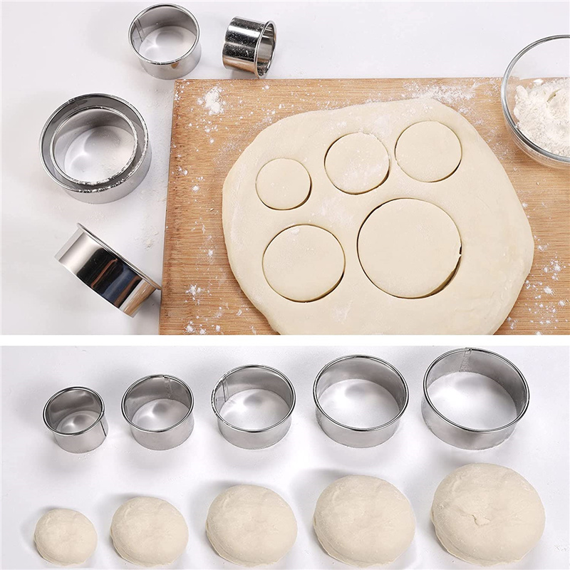 Cetakan biskuit bulat baja tah - Kitchen Baking Utensils ulasan dan harga