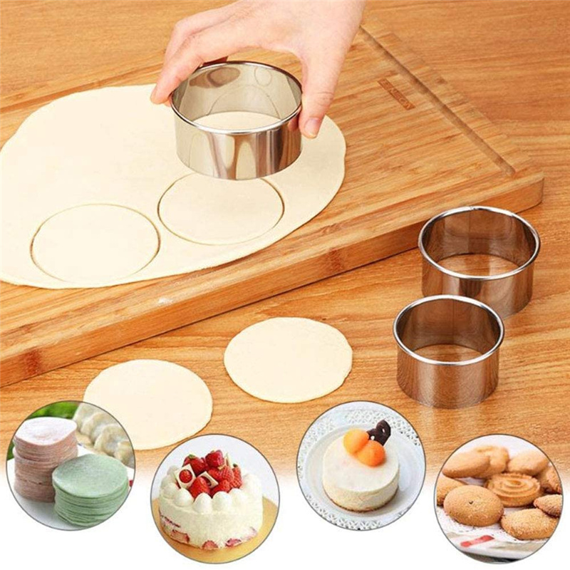 Cetakan biskuit bulat baja tah - Kitchen Baking Utensils ulasan dan harga