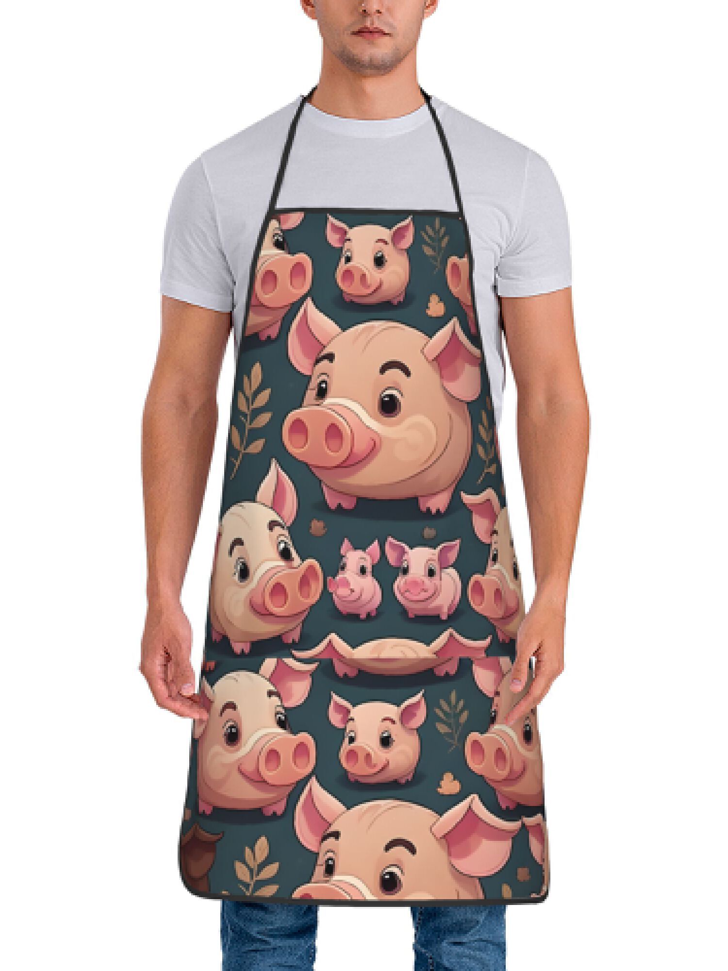 1 Buah Celemek Desain Babi Mer - Kitchen Baking Gift Ideas ulasan dan harga