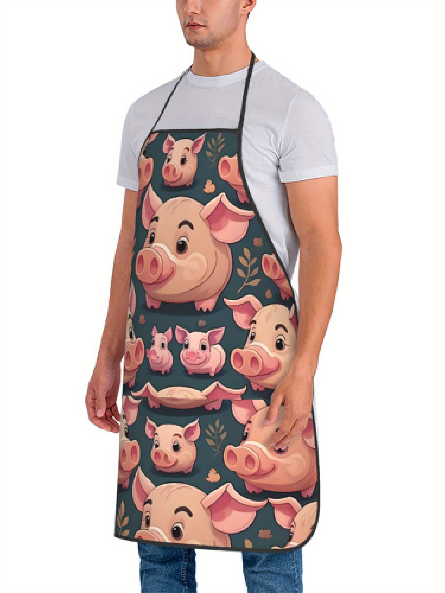 1 Buah Celemek Desain Babi Mer - Kitchen Baking Gift Ideas ulasan dan harga