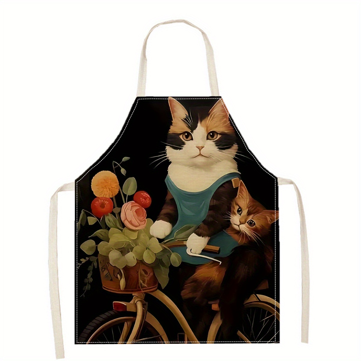 Celemek Linen Motif Kacamata H - Kitchen Baking Gift Ideas ulasan dan harga